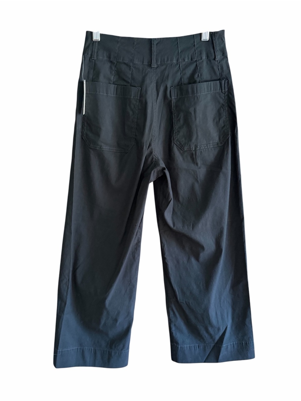 NWT MAEVE‎ ANTHROPOLOGIE The Colette Magic Fabric Crop Wide-Leg Pants Black 27 - Picture 7 of 16